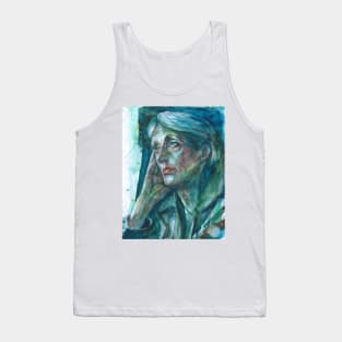 VIRGINIA WOOLF - watercolor portrait .5 Tank Top